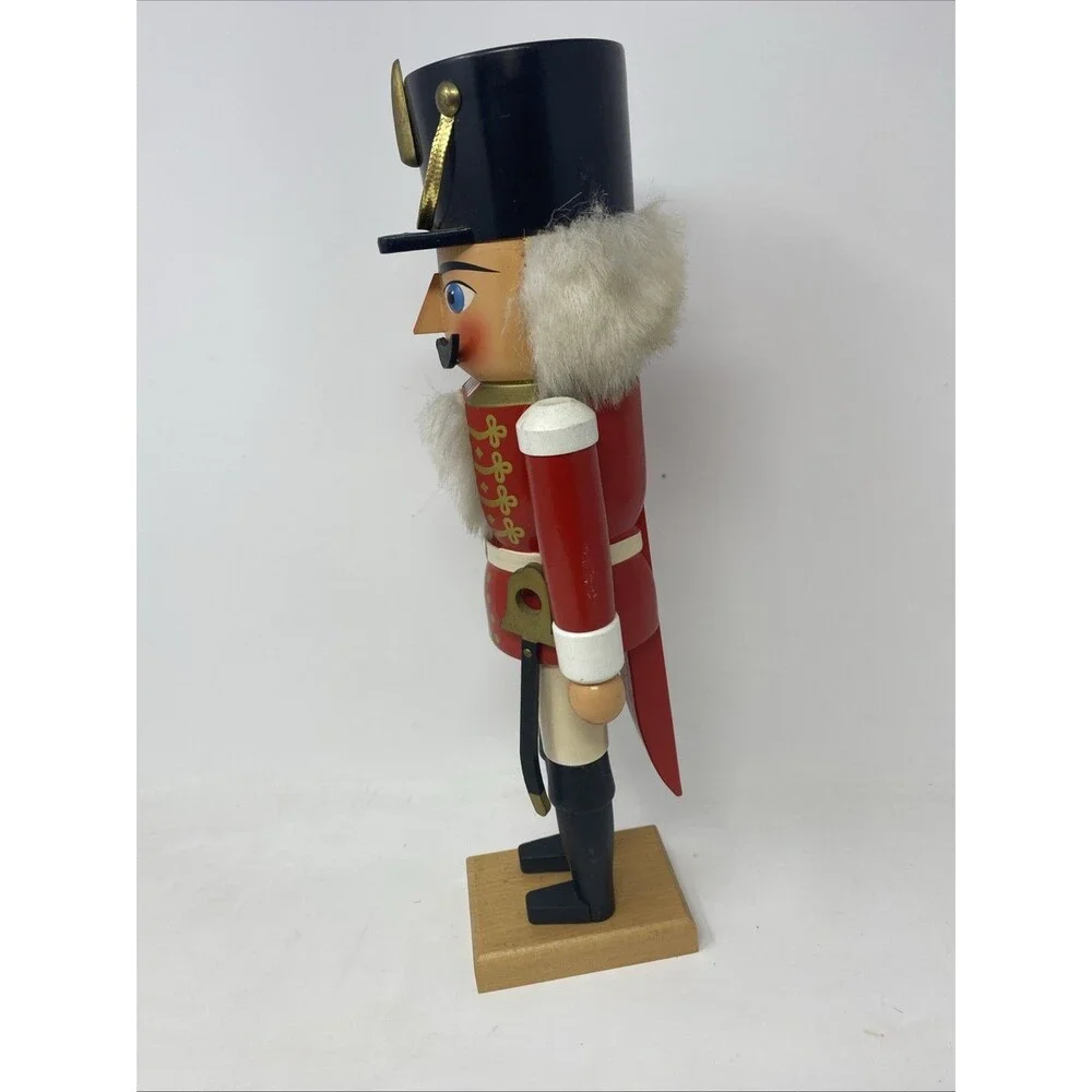 Erzgebirgische Volkskunst Christmas Nutcracker made in Germany 13” Tall